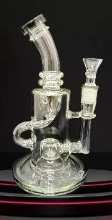 [5240] WP 8 Inch Recycler Bent Neck With Perc