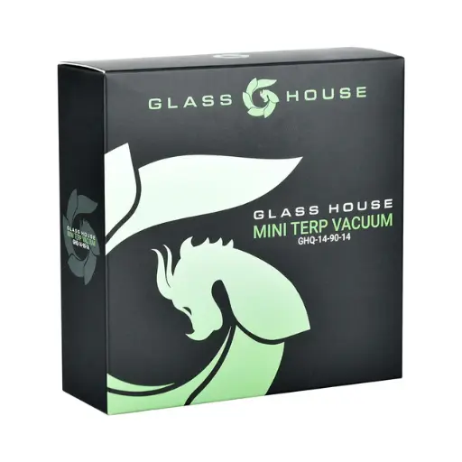 [793585968635] Glass House Mini Terp Vacuum 90° 14mm Banger