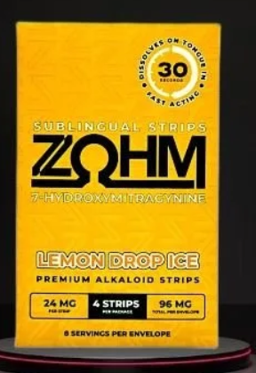 [810096585707] Zohm 24mg Strips Lemon Drop Ice 4 Strips/Pk