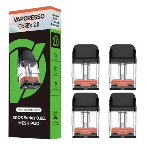 [6943498697434] Vaporesso Corex 2.0 Xros Series Mesh Pod 0.6 4ct