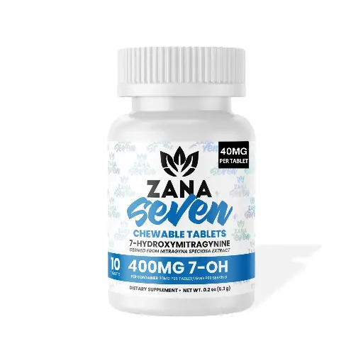 Zana Seven 7-OH Chewable Tablets With Premium Alkaloid Extract-400mg (10ct/40mg)