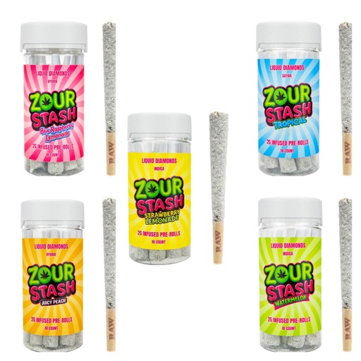 Zour Stash Liquid Diamond 2g Pre-Rolls 10ct