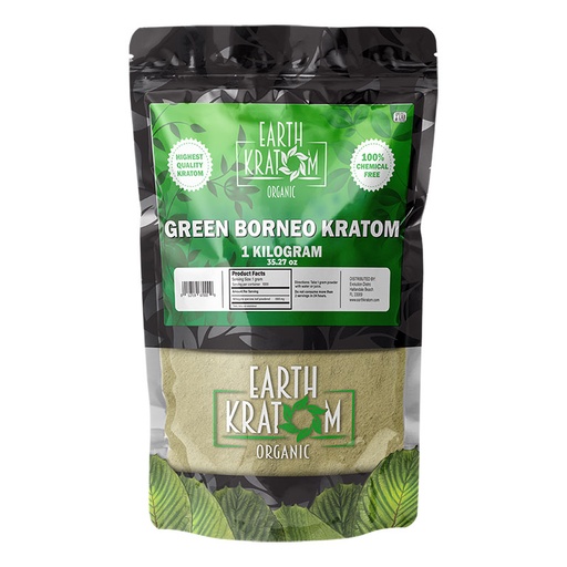 [012719670009] Earth Kratom Kilo Powder Green Borneo
