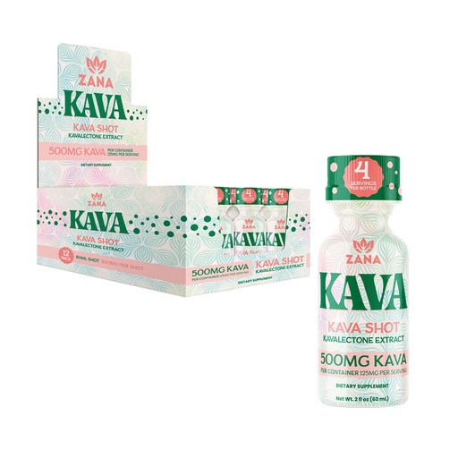 [810122478089] Zana Kava Shot 500mg (12ct/bx)-Kavalectone Extract