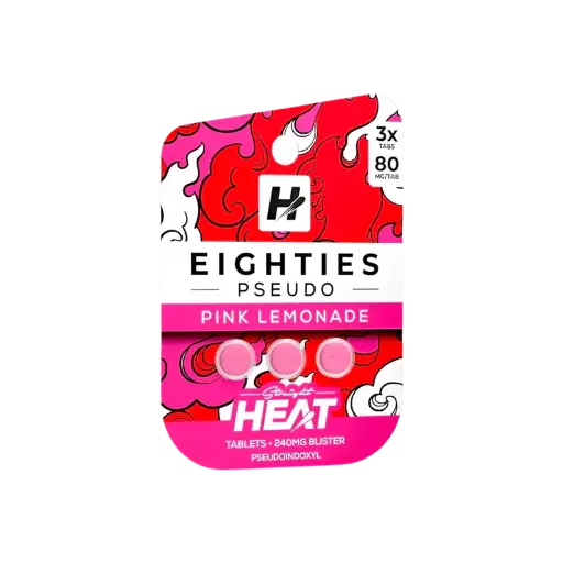 Heat Eighties 7-Hydroxy/Pseudo 80mg Tablets 3ct