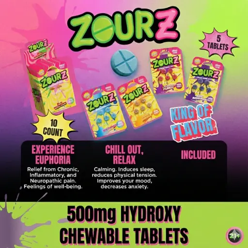 Zourz 7-Hydroxy Tablets 5pk 100mg