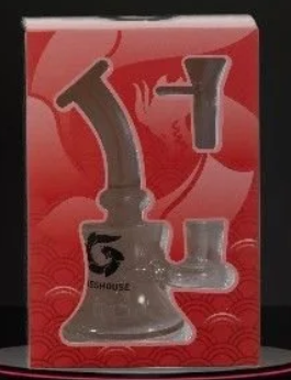 [793585957486] Glass House Splayed Banger Hanger Waterpipe