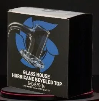 [793585968598] Glass House High Flow Hurricane 90° 14mm Banger