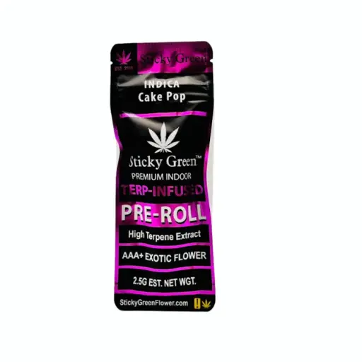 STICKY GREEN HIGH TERPENE PRE-ROLL 2CT/PK
