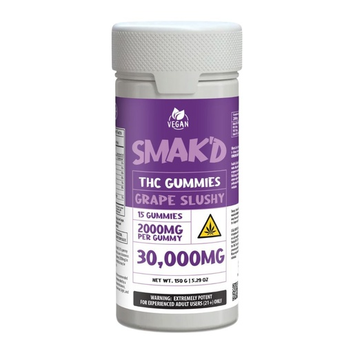 SMAK'D THC 30K 2000mg Gummies 15ct